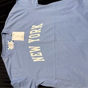 Denim & Flower Blue Short Sleeve Tee